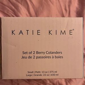 Katie Kime set of two berry colanders